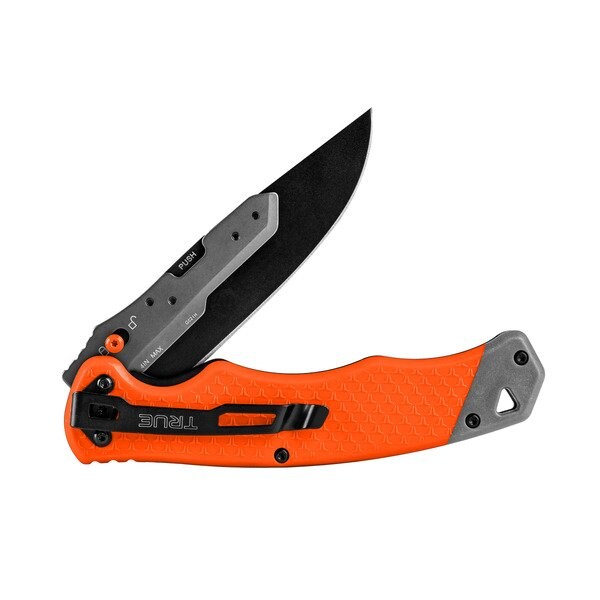 True Brands Swift Edge Replaceable Blade 4 Fast Flip Knife with Orange